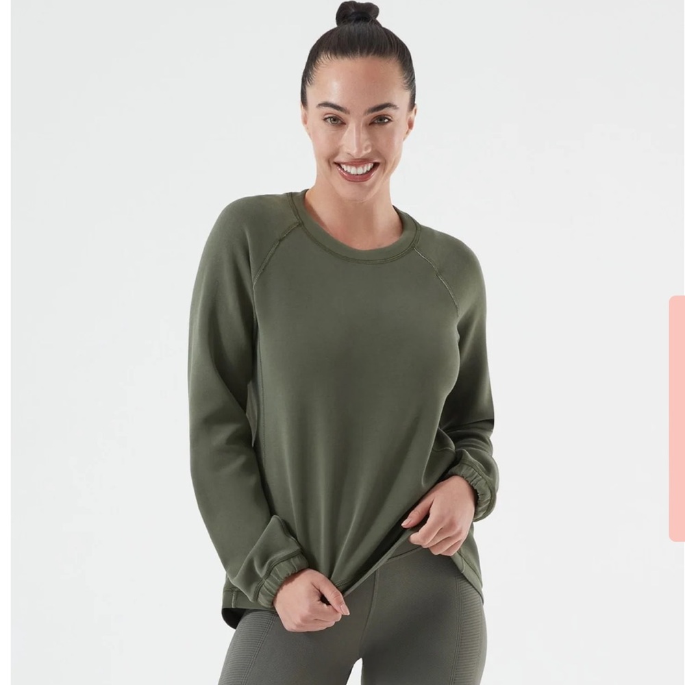 NUX Sleek Sweat - Ultra Soft Relaxed Fit Crew Neck Sweatshirt for Women